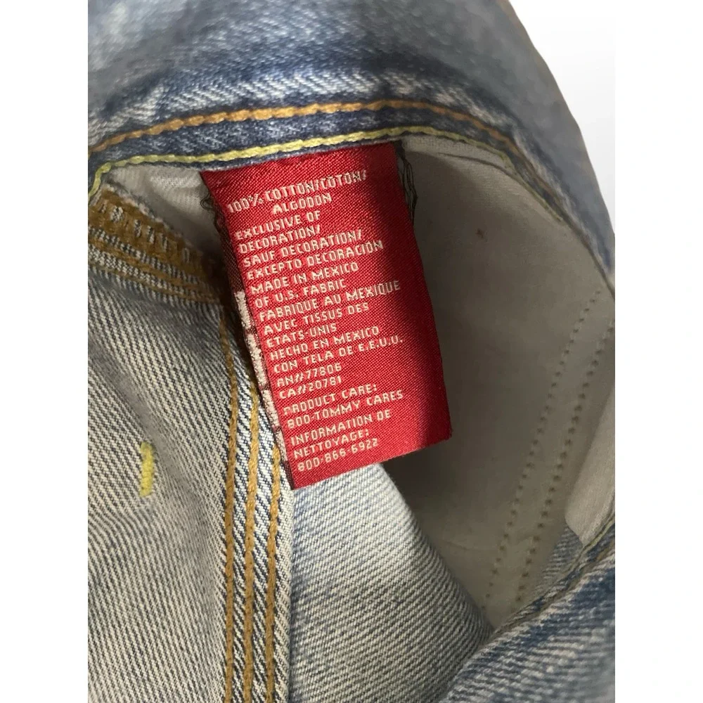 Vintage Y2K Tommy Hilfiger Red Label Carpenter‎ Jeans Mens 32x30 Wide Leg Denim